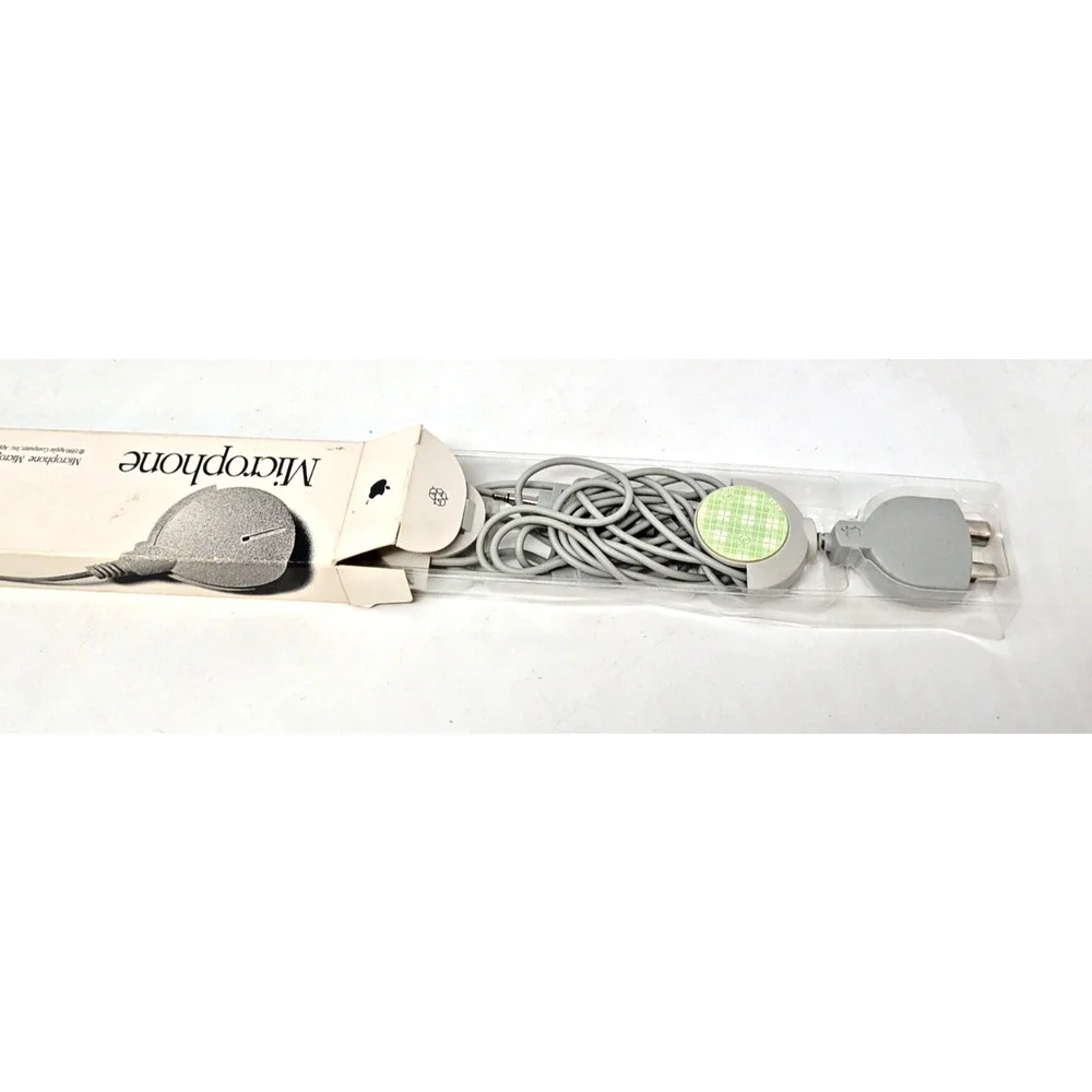 Vintage 1990 Apple Computer Microphone 942-1767-A, In Original Packaging